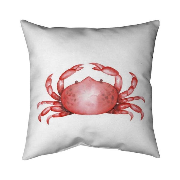Fondo 20 x 20 in. Crab-Double Sided Print Indoor Pillow - FO2774560