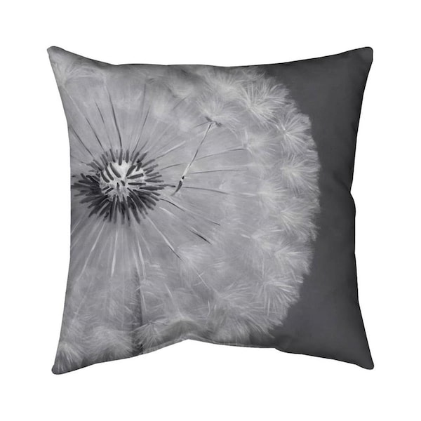 Begin Home Decor 26 x 26 in. Dandelion Puff Ball-Double Sided Print Indoor Pillow - 5541-2626-FL127
