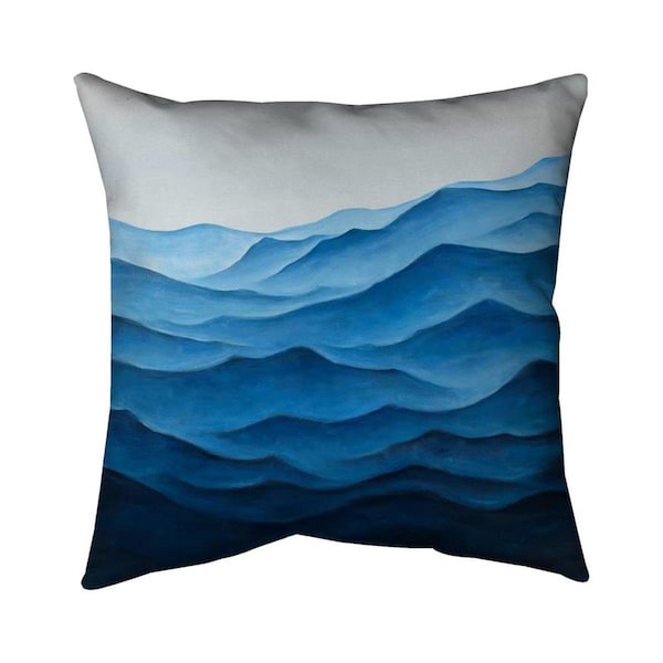 Begin Home Decor 26 x 26 in. Blue Ocean-Double Sided Print Indoor Pillow - 5541-2626-CO90