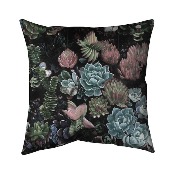 Fondo 20 x 20 in. Succulent Set-Double Sided Print Indoor Pillow - FO2798492