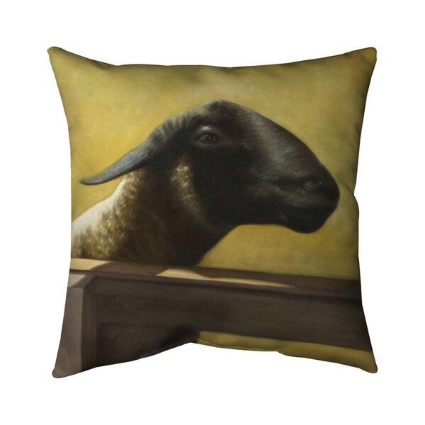 Fondo 26 x 26 in. Young Ram-Double Sided Print Indoor Pillow - FO2794668