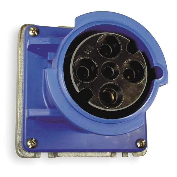 Hubbell IEC Pin and Sleeve Receptacle, 60A, 250V - A460R9