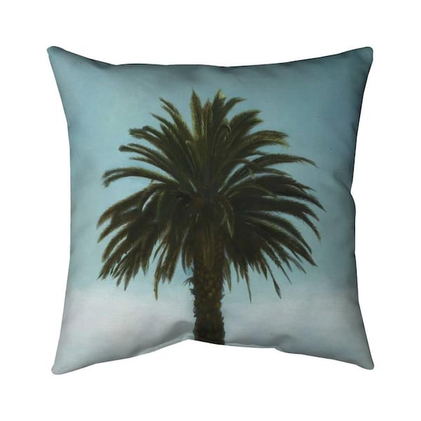 Begin Home Decor 26 x 26 in. Tropical Palm-Double Sided Print Indoor Pillow - 5541-2626-CO162