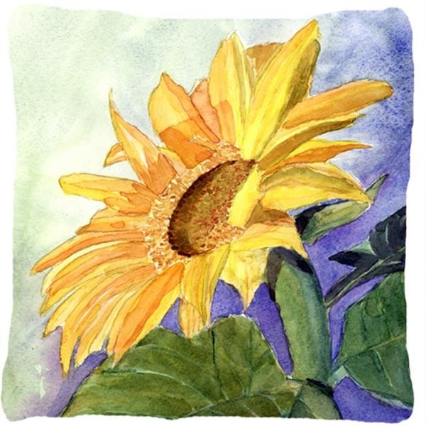 Carolines Treasures Carolines Treasures RDR2001PW1414 Sunflower Flower Indoor & Outdoor Fabric Decorative Pillow - RDR2001PW1414