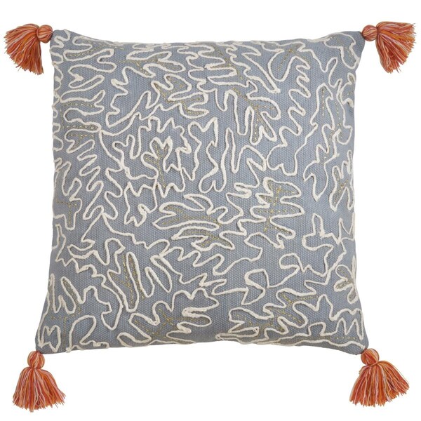 Rlm Distribution 22 in. Tasseled Doodle Down Filled Pillow - HO3759822