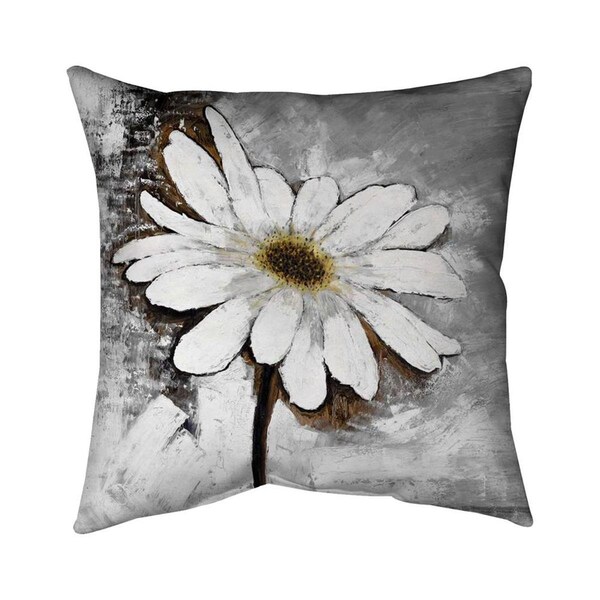 Begin Home Decor 20 x 20 in. Abstract Daisy-Double Sided Print Indoor Pillow - 5541-2020-FL145