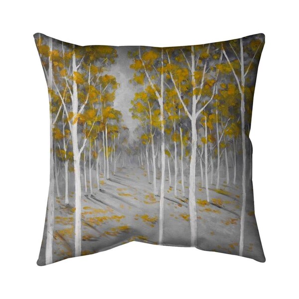 Begin Home Decor 20 x 20 in. Birch Forest-Double Sided Print Indoor Pillow - 5541-2020-LA43