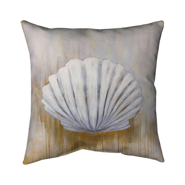 Fondo 20 x 20 in. Feston Shell-Double Sided Print Indoor Pillow - FO2772156