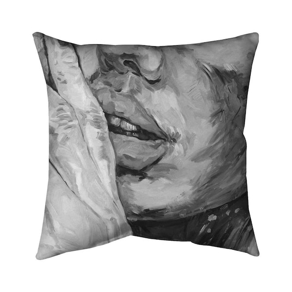 Begin Home Decor 20 x 20 in. Luscious Lips-Double Sided Print Indoor Pillow - 5541-2020-FI48-1