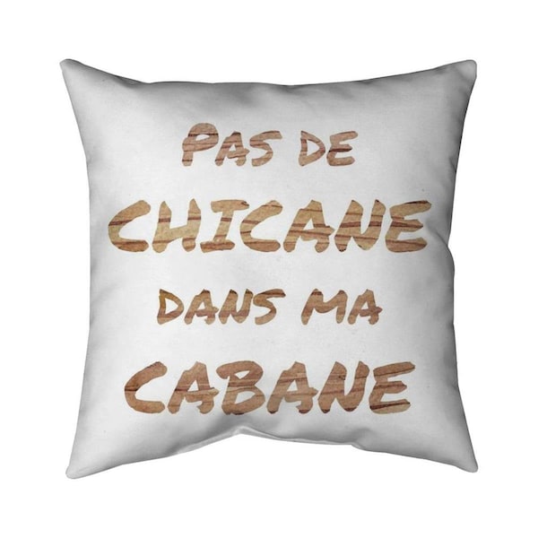 Fondo 20 x 20 in. No Dispute In My House-Double Sided Print Indoor Pillow - FO3339623
