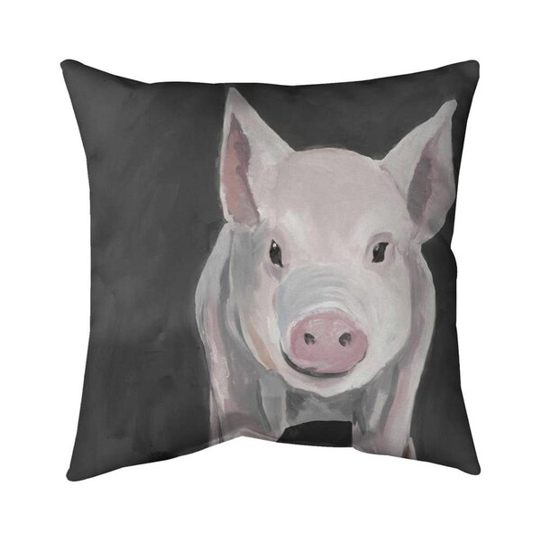 Fondo 20 x 20 in. Little Piglet-Double Sided Print Indoor Pillow - FO2775529