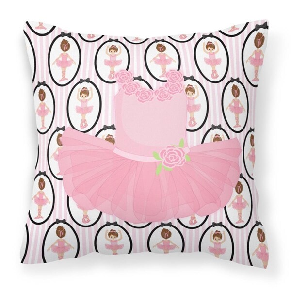 Jensendistributionservices Ballerina Pink Tutu Fabric Decorative Pillow - 14 x 3 x 14 in. - MI2550686