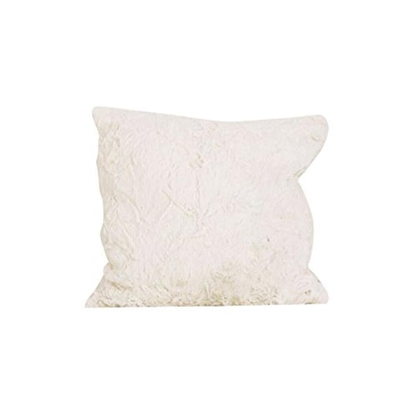 Made4Mansions Cotton Designs Dot Faux Fur Decor PillowRaspberry - MA265831