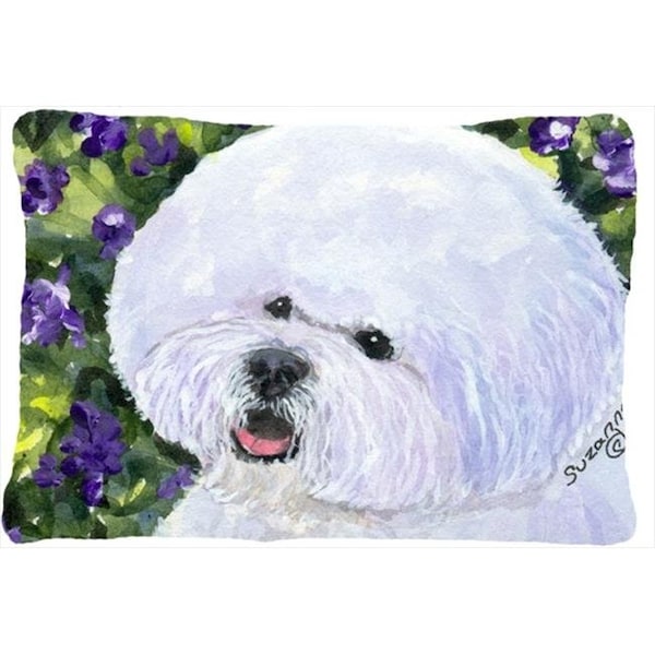 Carolines Treasures Carolines Treasures SS8897PW1216 Bichon Frise Indoor & Outdoor Decorative Fabric Pillow - 12 x 16 in. - SS8897PW1216