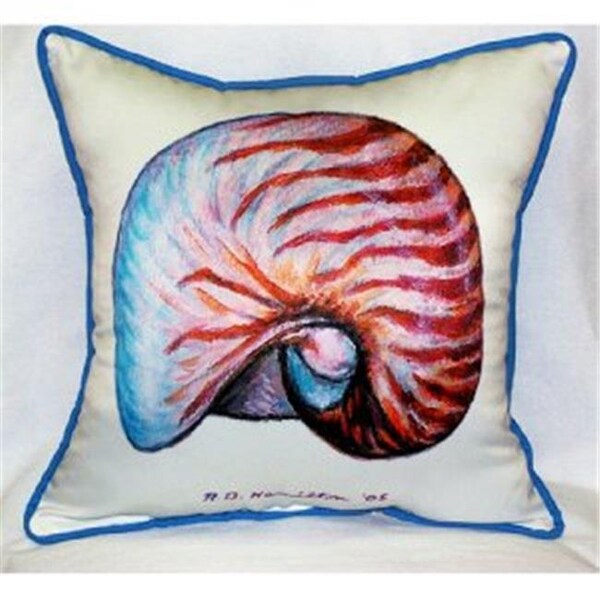 Betsy Drake Betsy Drake ZP118 Nautilus Throw Pillow; 22 x 22 in. - ZP118