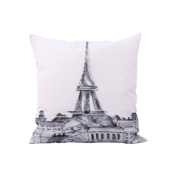 Elk Signature Parisian Cityscape Pillow - 7011-1308