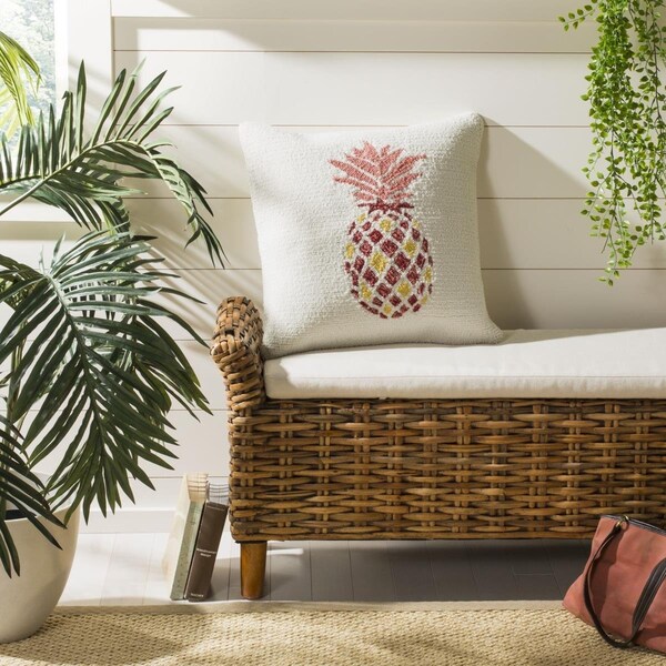Safavieh Pure Pineapple Pillow, Red & Yellow - PPL255A-2020