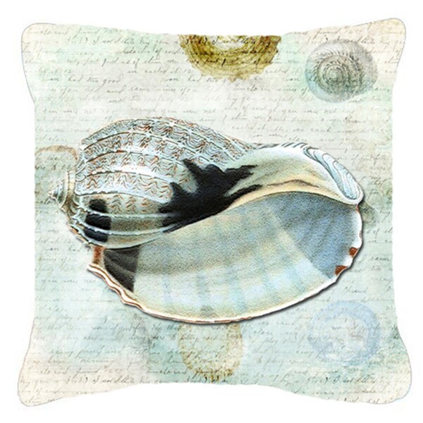 Jensendistributionservices 14 x 14 in. Shells Fabric Decorative Pillow - MI2555307