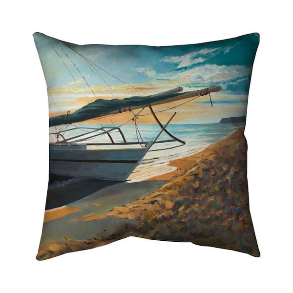 Fondo 20 x 20 in. Peaceful Seaside-Double Sided Print Indoor Pillow - FO2775253