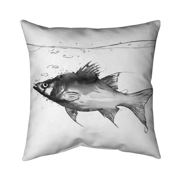 Fondo 26 x 26 in. Swimming Fish-Double Sided Print Indoor Pillow - FO2796254