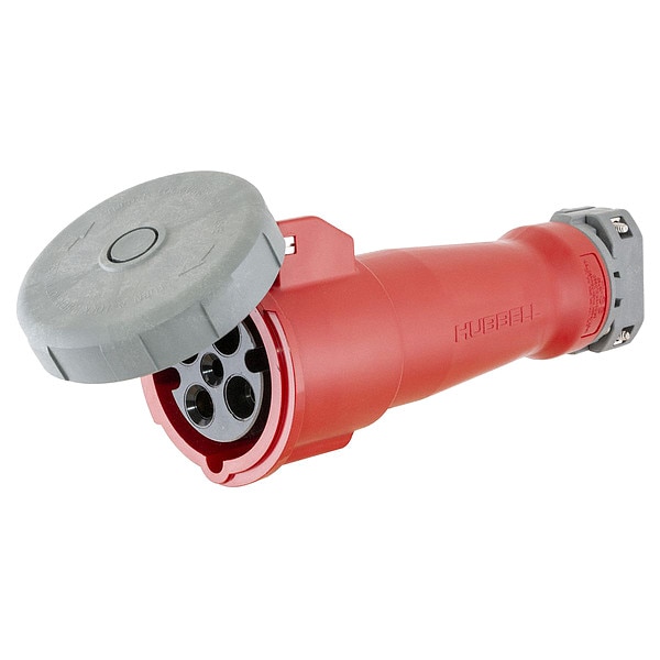 Hubbell IEC Pin and Sleeve Connector, 100A, 480V - HBL4100C7W