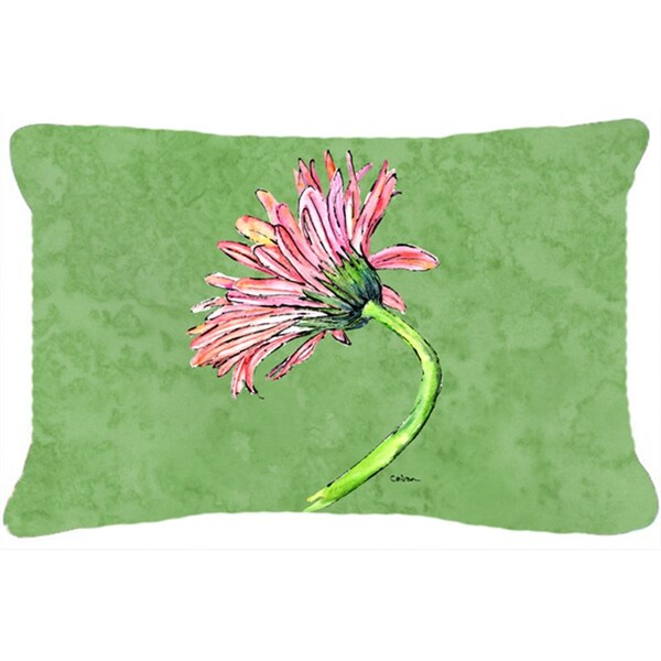 Jensendistributionservices 12 x 16 In. Gerber Daisy Pink Indoor & Outdoor Fabric Decorative Pillow - MI2554109