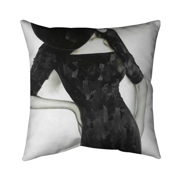Begin Home Decor 26 x 26 in. Beautiful Classic Woman-Double Sided Print Indoor Pillow - 5541-2626-FA19
