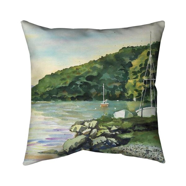 Begin Home Decor 20 x 20 in. Sailboat Day-Double Sided Print Indoor Pillow - 5541-2020-CO125
