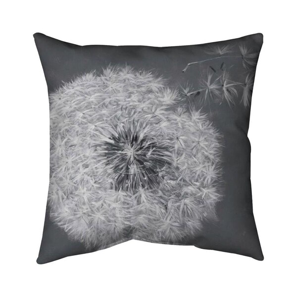 Begin Home Decor 26 x 26 in. Blowing Dandelion-Double Sided Print Indoor Pillow - 5541-2626-FL126