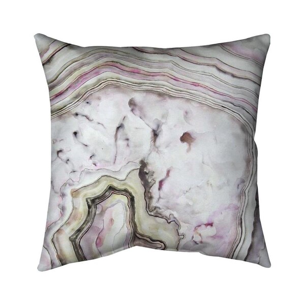 Begin Home Decor 26 x 26 in. Agate-Double Sided Print Indoor Pillow - 5541-2626-MN2
