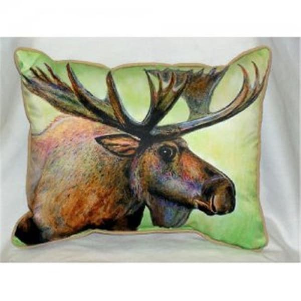 Betsy Drake Betsy Drake HJ238 Moose Throw Pillow; 16 x 20 in. - HJ238