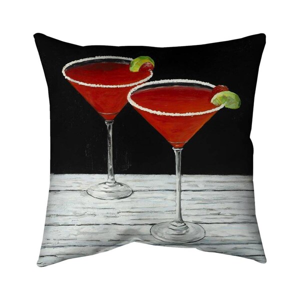 Fondo 26 x 26 in. Cosmopolitan Drink-Double Sided Print Indoor Pillow - FO2773858