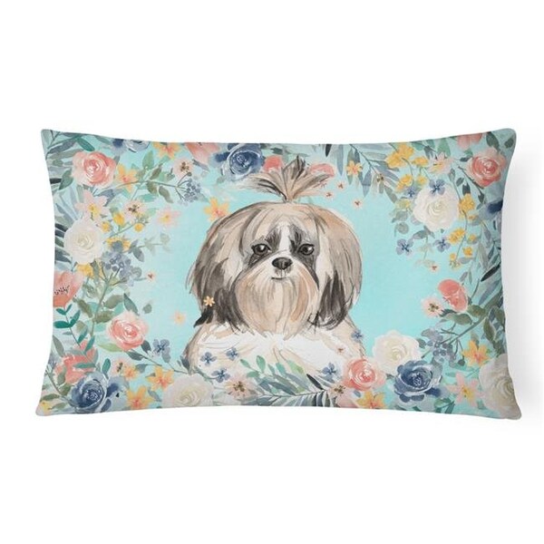 Carolines Treasures Carolines Treasures CK3410PW1216 Shih Tzu Canvas Fabric Decorative Pillow - CK3410PW1216