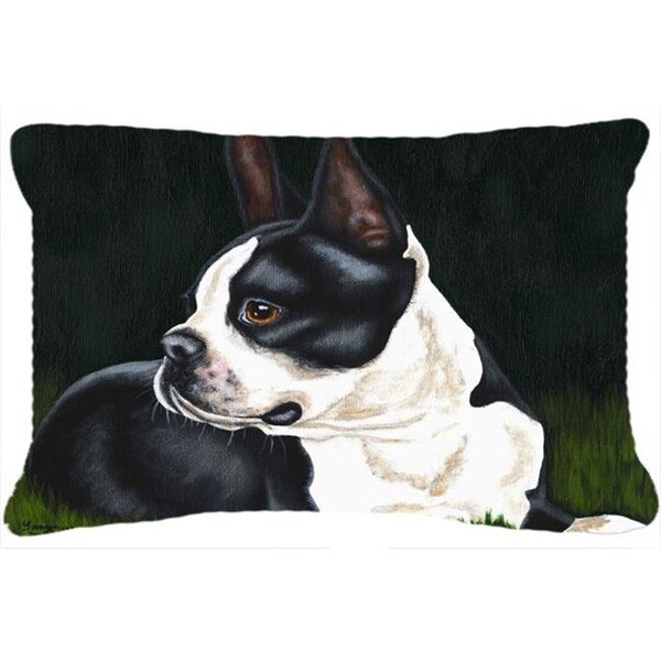 Carolines Treasures Carolines Treasures AMB1321PW1216 Boston Terrier Beauty Fabric Decorative Pillow - AMB1321PW1216