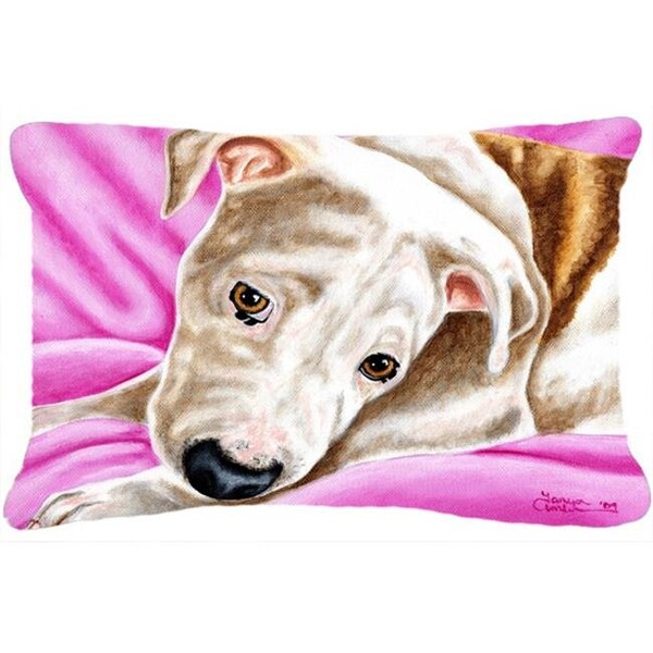 Carolines Treasures Carolines Treasures AMB1413PW1216 Dream Girl Pit Bull Fabric Decorative Pillow - AMB1413PW1216