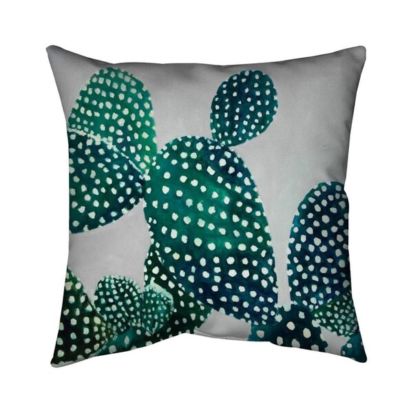 Begin Home Decor 20 x 20 in. Opuntia Cactus-Double Sided Print Indoor Pillow - 5541-2020-FL278
