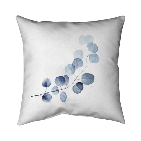 Begin Home Decor 20 x 20 in. A Branch of Eucalyptus-Double Sided Print Indoor Pillow - 5541-2020-FL295
