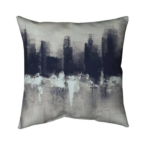 Fondo 26 x 26 in. Dark City-Double Sided Print Indoor Pillow - FO2794490