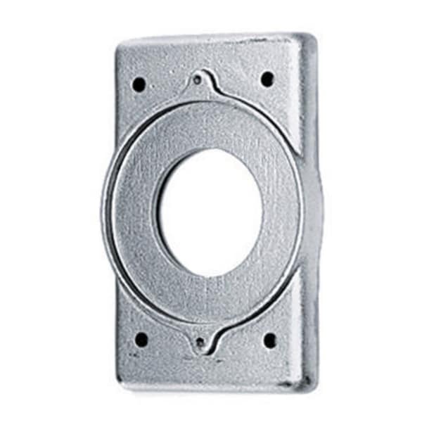 Hubbell Wiring Device-Kellems Non-Weatherproof Covers, Number of Gangs: 1-Gang Aluminum, Cast - HBL20406