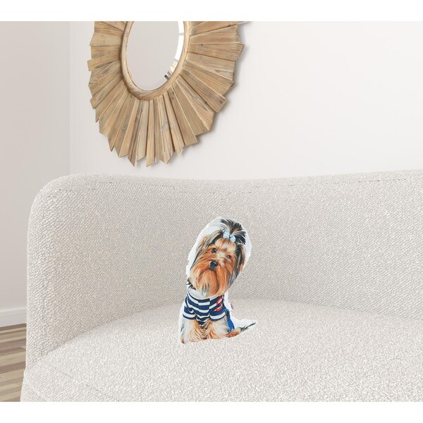 Homeroots Yorkshire Terrier Dog Shape Filled Animal Shaped PillowMulticolor - 355476