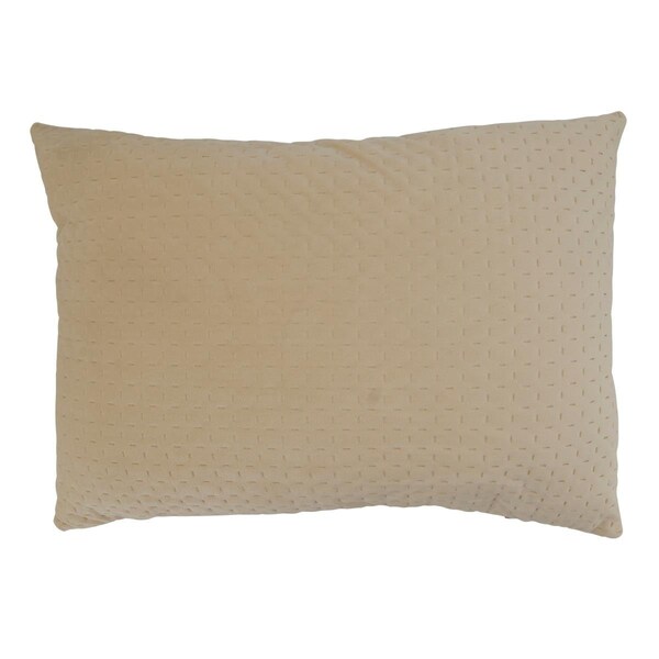 Rlm Distribution 14 x 20 in. Pinsonic Velvet Poly-Fillied Throw Pillow, Natural - HO3190954