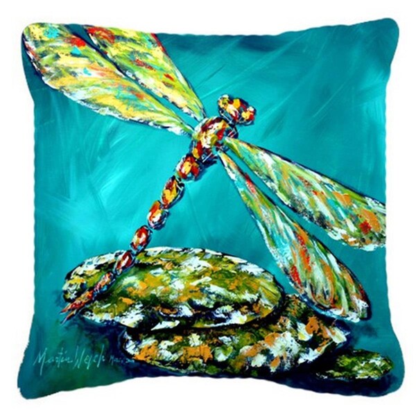 Carolines Treasures Insect - Dragonfly Matin Canvas Fabric Decorative Pillow - CA76125