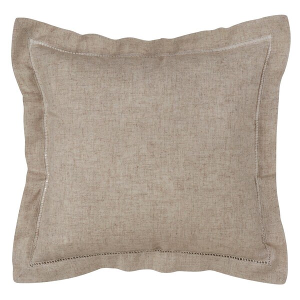 Rlm Distribution SARO  Hemstitched Throw Pillow - Natural - 14 x 20 in. - HO3195204