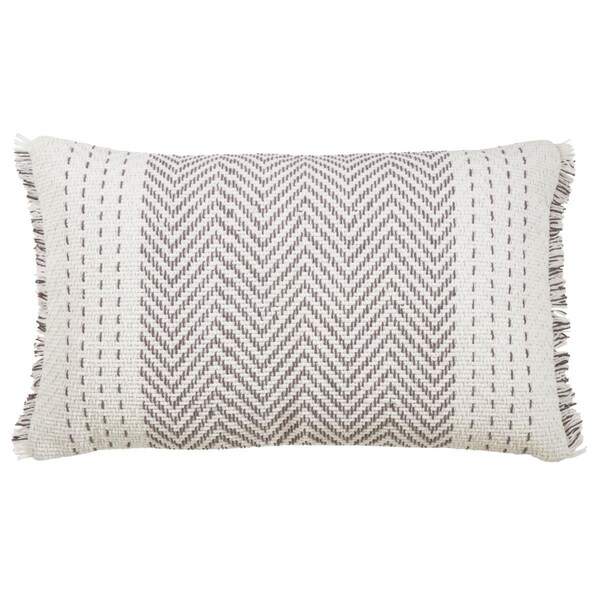 Rlm Distribution Kantha Stitch Down Filled Throw Pillow - Gray - 14 x 23 in. - HO3769964