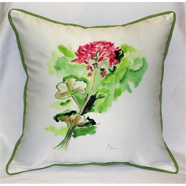 Jensendistributionservices Geranium Art Only Pillow 18x18 - MI48722
