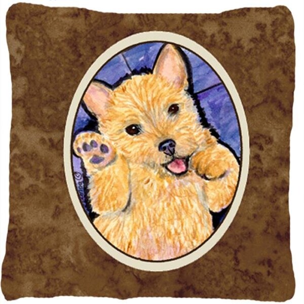 Carolines Treasures Carolines Treasures SS8911PW1414 Norwich Terrier Decorative Fabric Pillow - SS8911PW1414