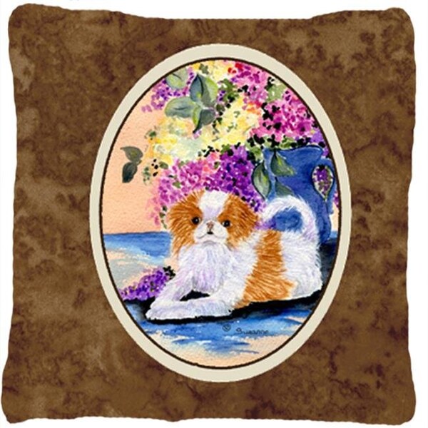 Carolines Treasures Carolines Treasures SS8300PW1414 Japanese Chin Indoor & Outdoor Fabric Decorative Pillow - SS8300PW1414