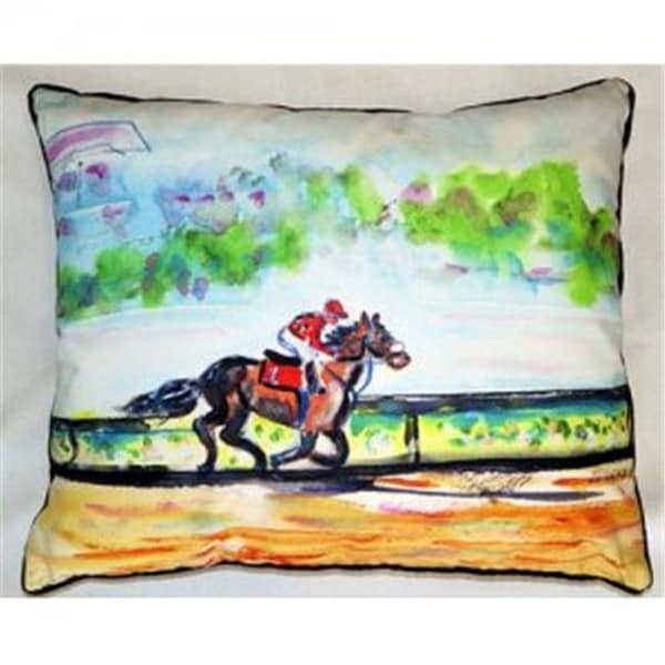Betsy Drake Betsy Drake ZP313 Inside Track Indoor & Outdoor Throw Pillow; 20 x 24 in. - ZP313