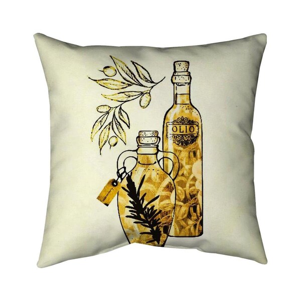 Fondo 26 x 26 in. Artisanal Olive Oil-Double Sided Print Indoor Pillow - FO3328417
