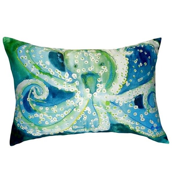 Betsy Drake Betsy Drake NC900 16 x 20 in. Octopus No Cord Pillow - NC900